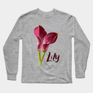 Lily Painting Long Sleeve T-Shirt